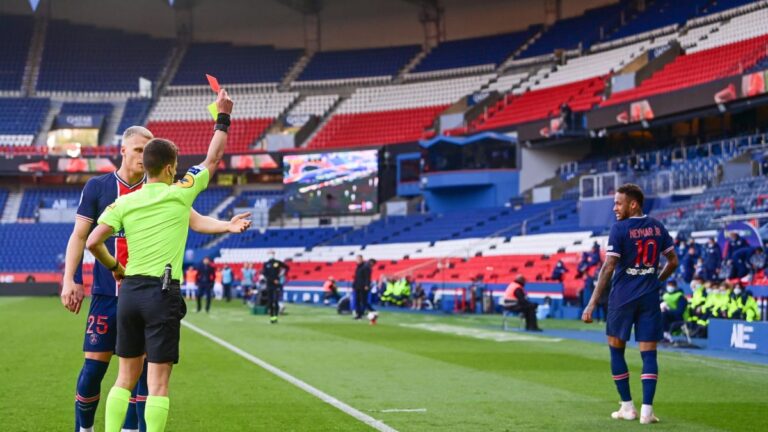 Neymar sees red as Lille stuns Paris Saint-Germain in Ligue 1 title showdown