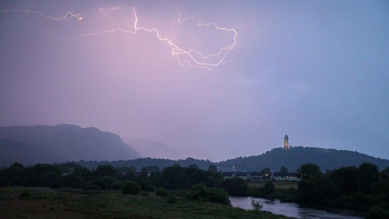 Scotland weather: Summer storms bring thunder and lightning