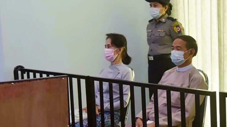 Myanmar’s military has sentenced Aung San Suu Kyi to four years in prison.