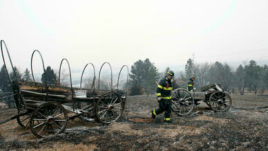 Three people have gone missing as a result of a wildfire in Colorado.