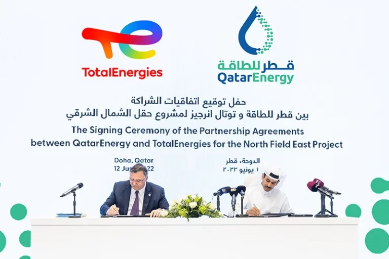 QatarEnergy signs a North Field East contract with TotalEnergies.