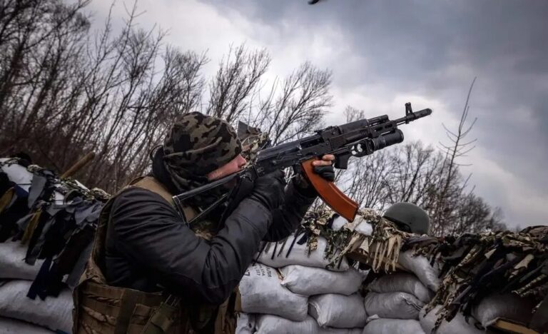 In Ukraine, a Russian electronic warfare drone was shot down.