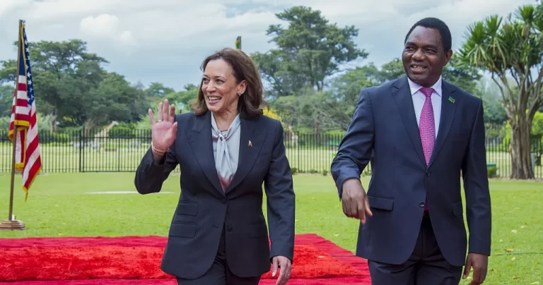 Zambia welcomes the US Kamala Harris talks about a significant debt restructuring in Lusaka.