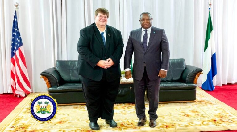 Ambassador Bryan Hunt joined President Julius Maada Bio and senior government officials to launch Sierra Leone’s National Malaria Vaccines Campaign